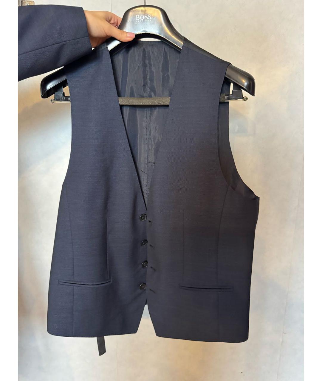 HUGO BOSS Темно-синий классический костюм, фото 2