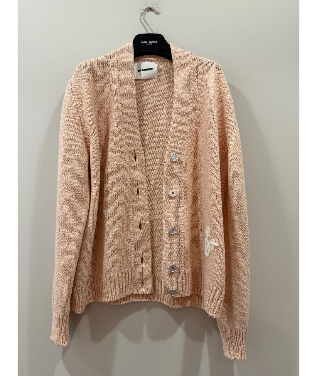 JIL SANDER Коралловый хлопковый кардиган, фото 7