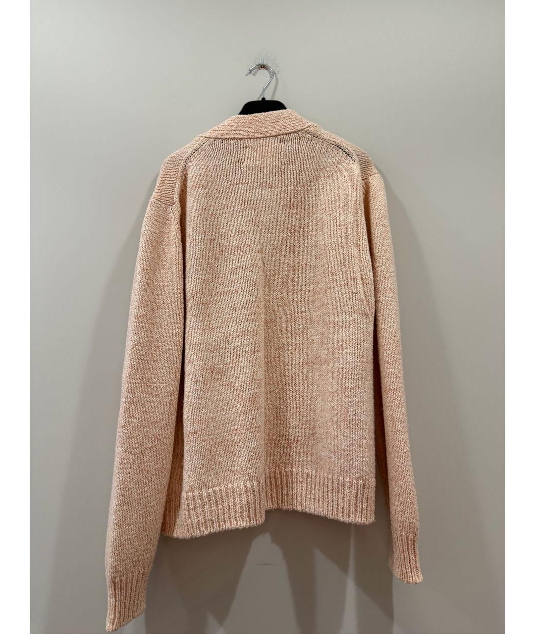 JIL SANDER Коралловый хлопковый кардиган, фото 2