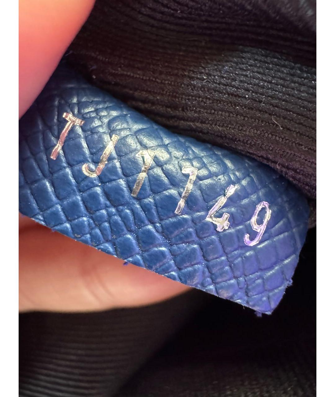 LOUIS VUITTON Синий кожаный рюкзак, фото 6
