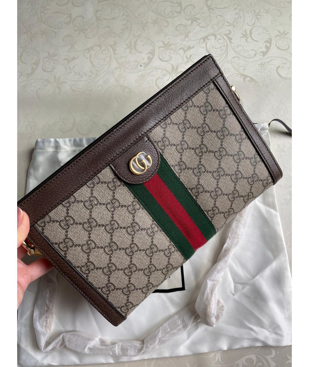 GUCCI Коричневая сумка через плечо, фото 2