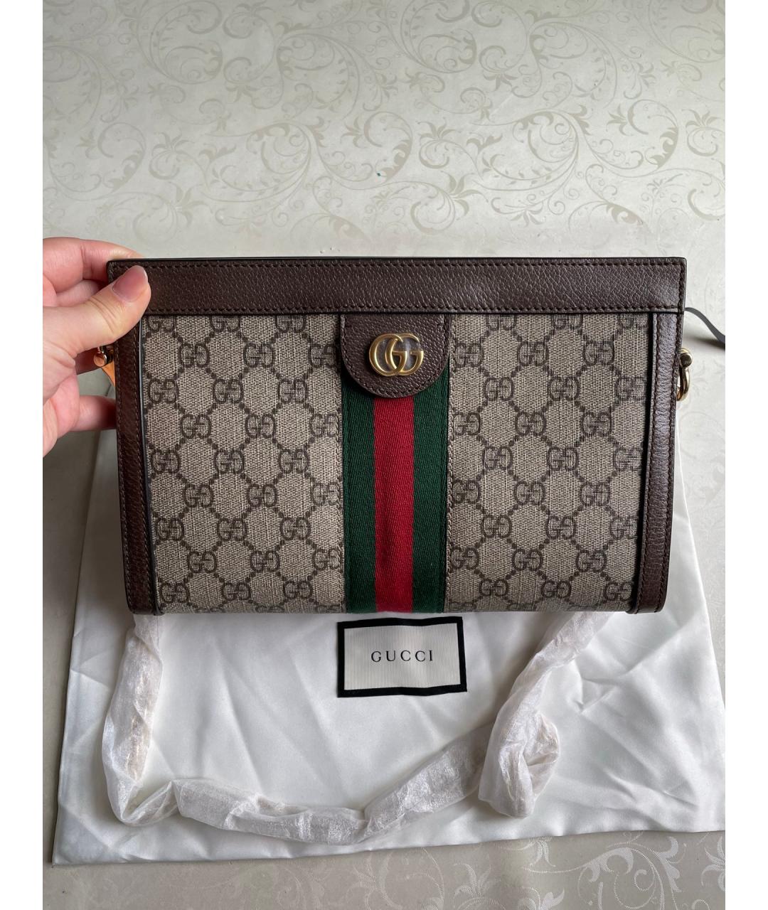 GUCCI Коричневая сумка через плечо, фото 7