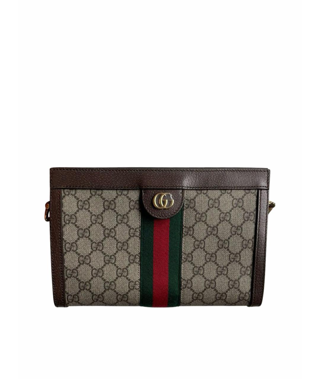 GUCCI Коричневая сумка через плечо, фото 1