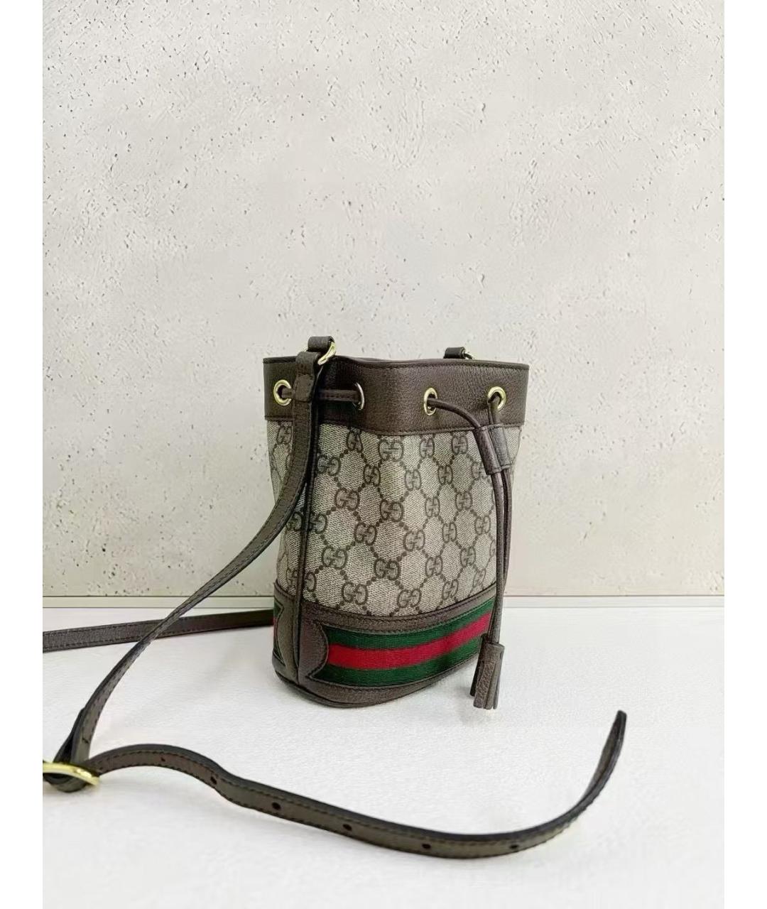 GUCCI Коричневая сумка через плечо, фото 3