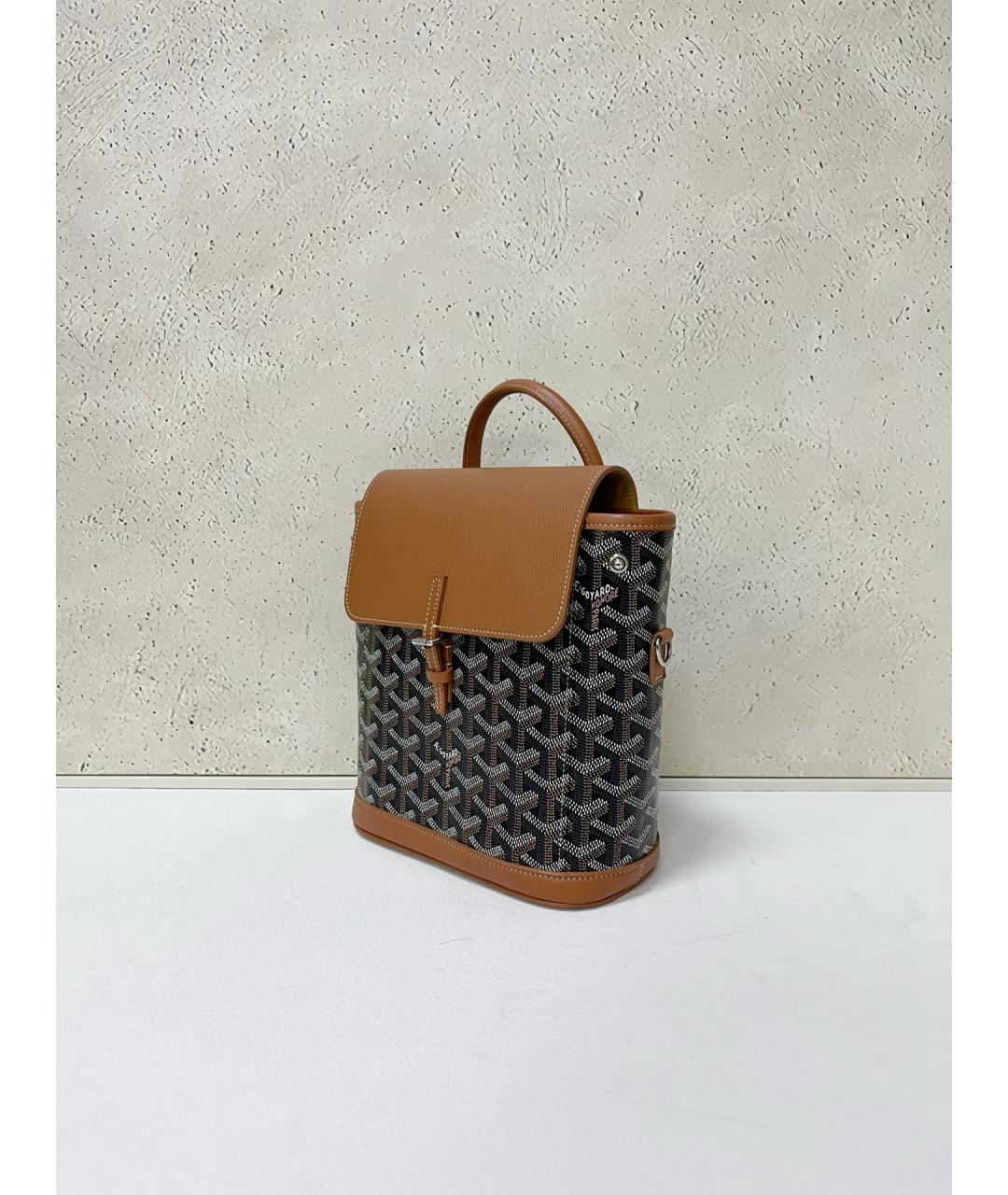 GOYARD Коричневый канва рюкзак, фото 4