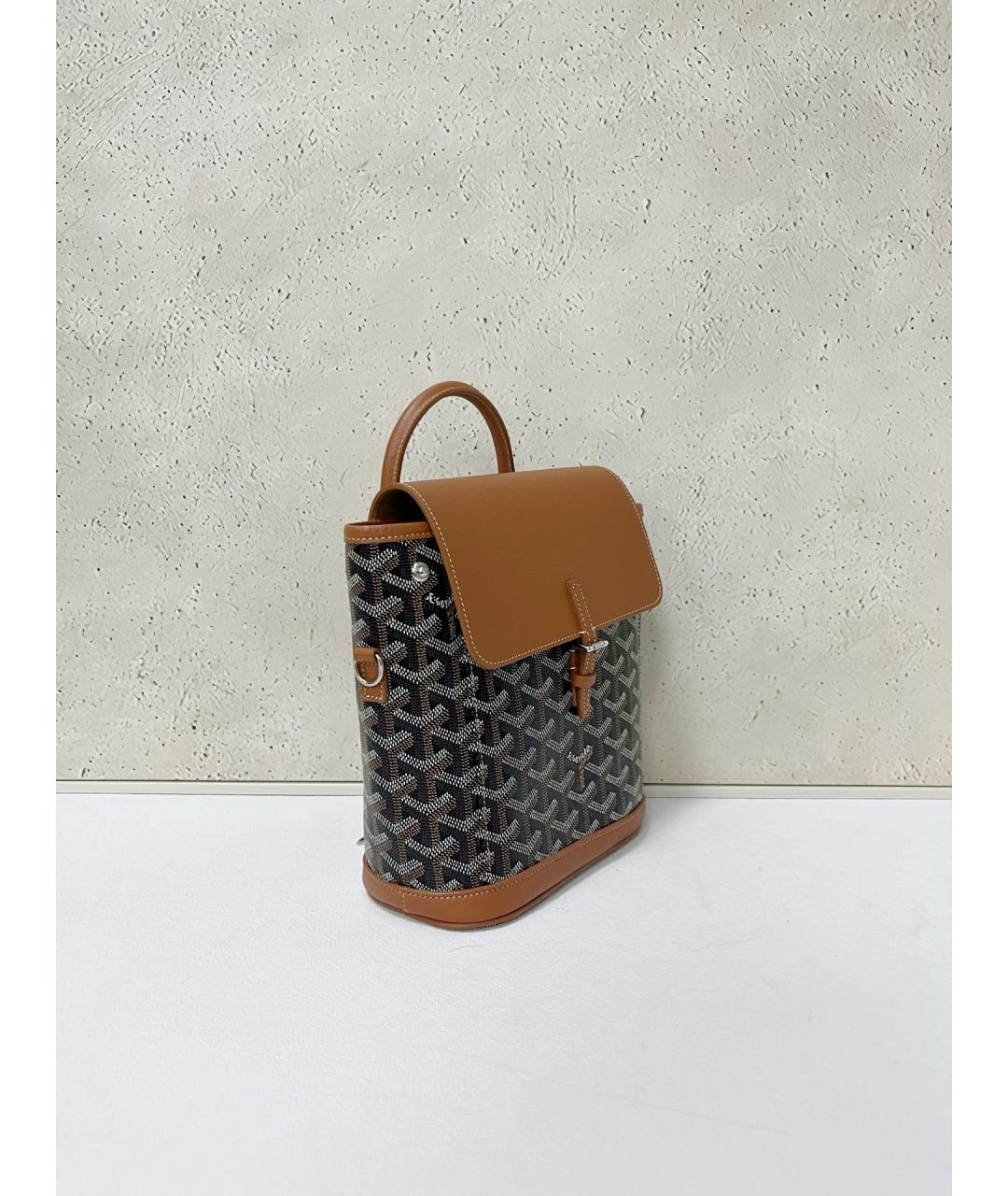 GOYARD Коричневый канва рюкзак, фото 3