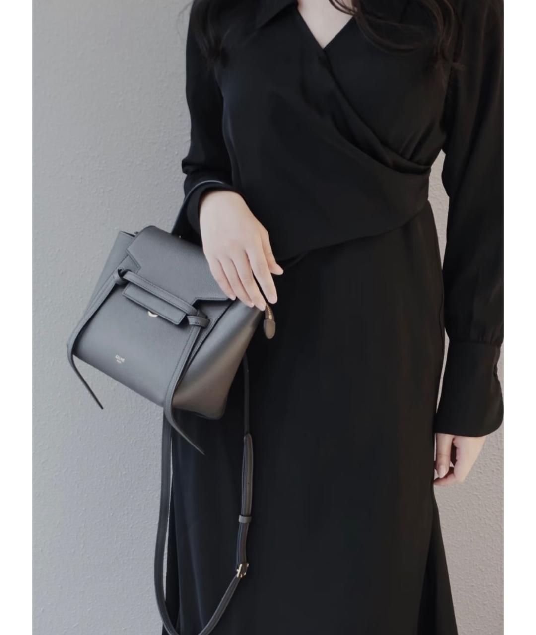 CELINE Серая кожаная сумка тоут, фото 6