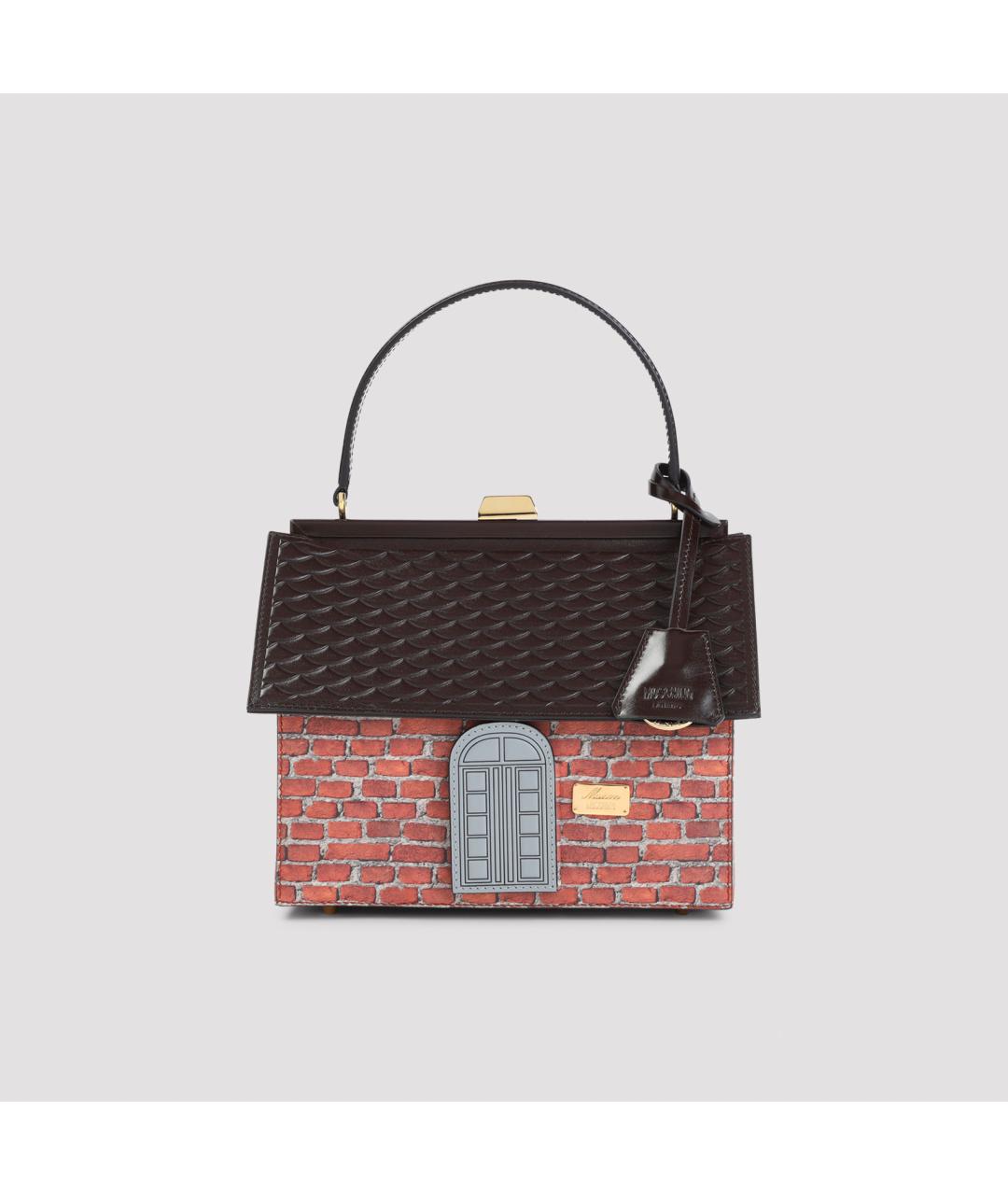 MOSCHINO Мульти кожаная сумка с короткими ручками, фото 2