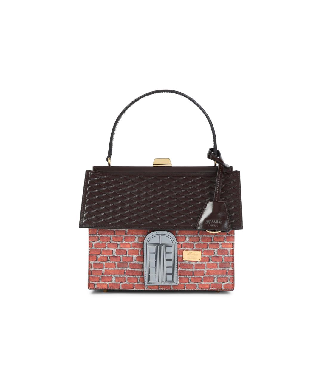 MOSCHINO Мульти кожаная сумка с короткими ручками, фото 1