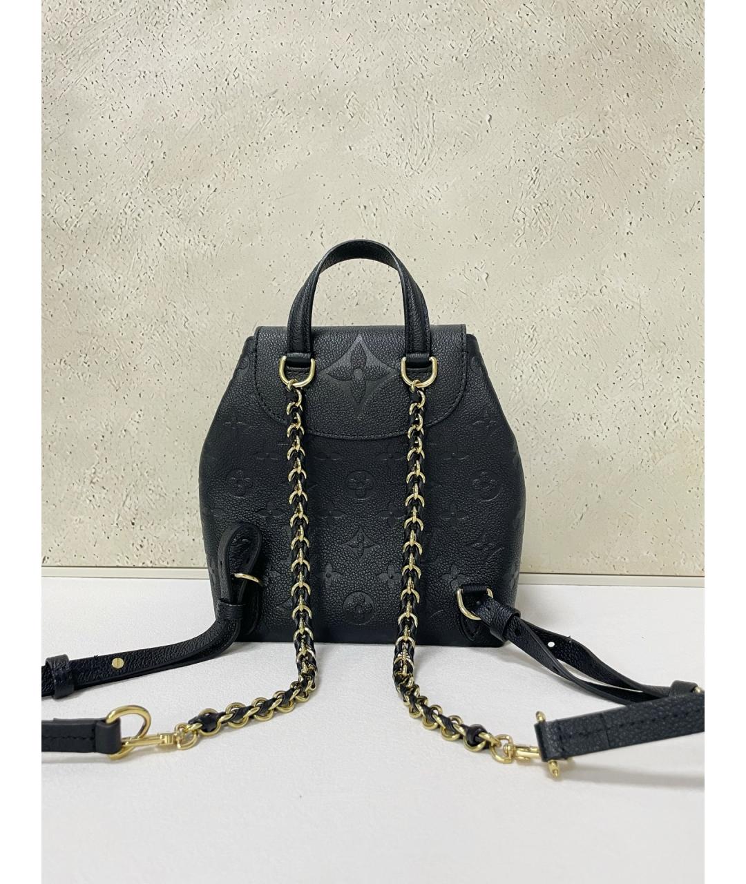 LOUIS VUITTON Черный кожаный рюкзак, фото 2
