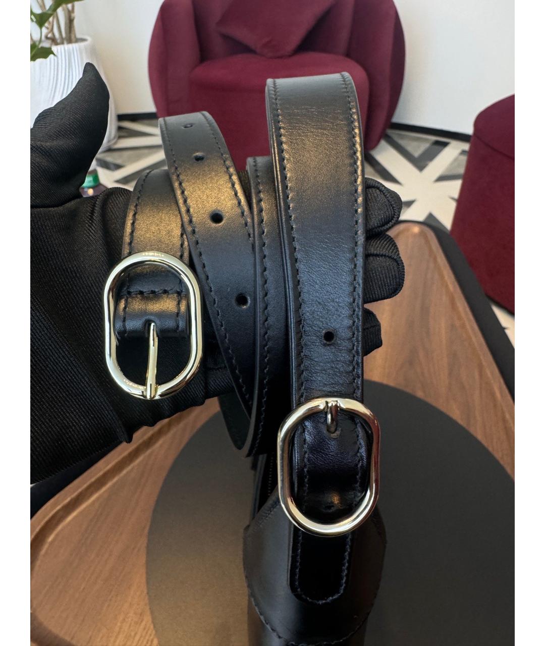 GUCCI Черная кожаная сумка с короткими ручками, фото 5