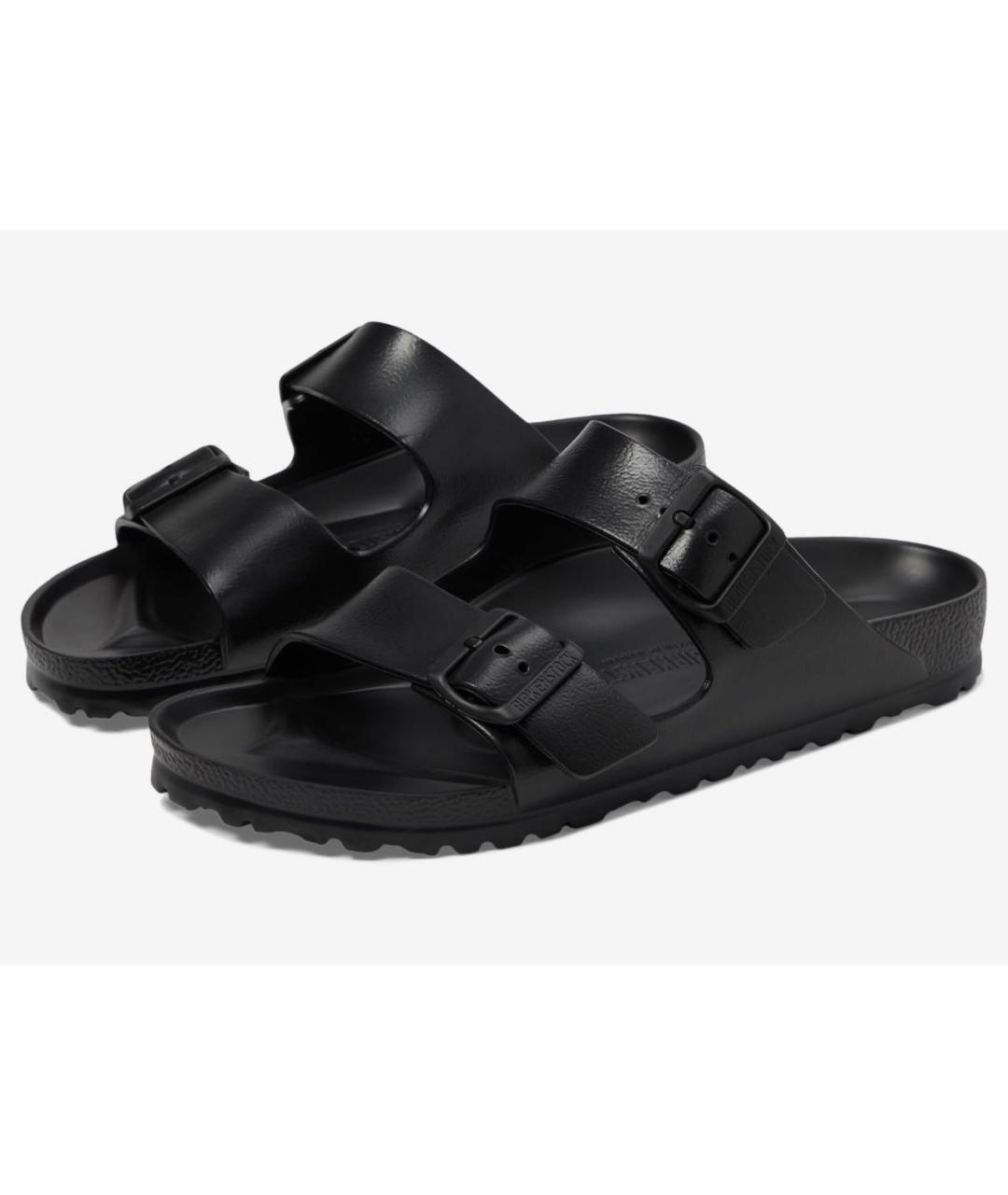 BIRKENSTOCK Черные резиновые шлепанцы, фото 8