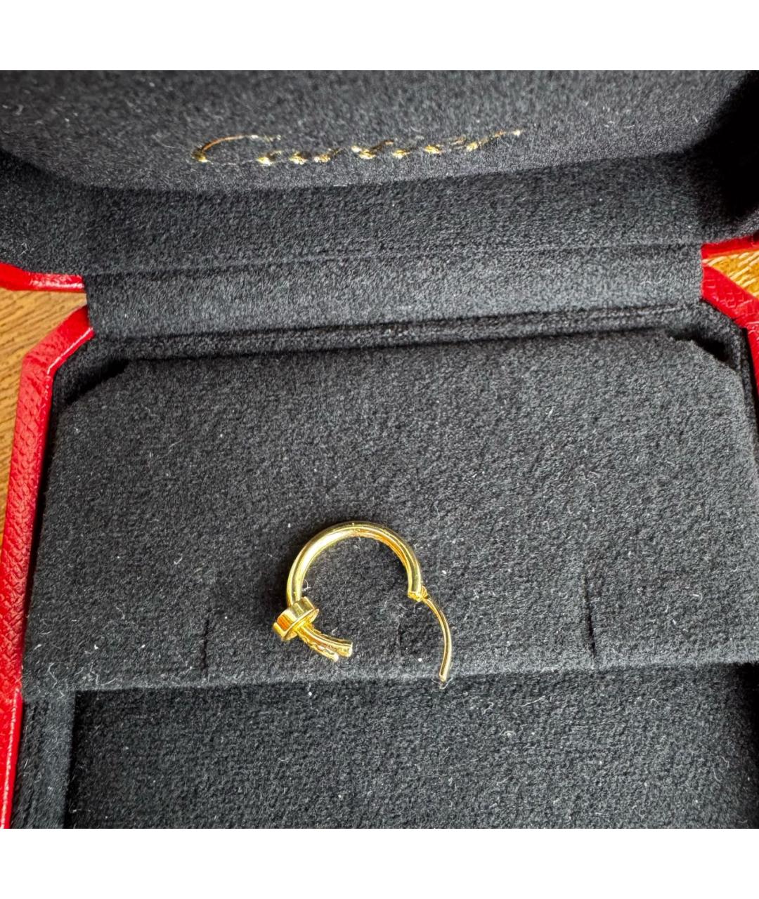 CARTIER Золотые серьги из желтого золота, фото 2