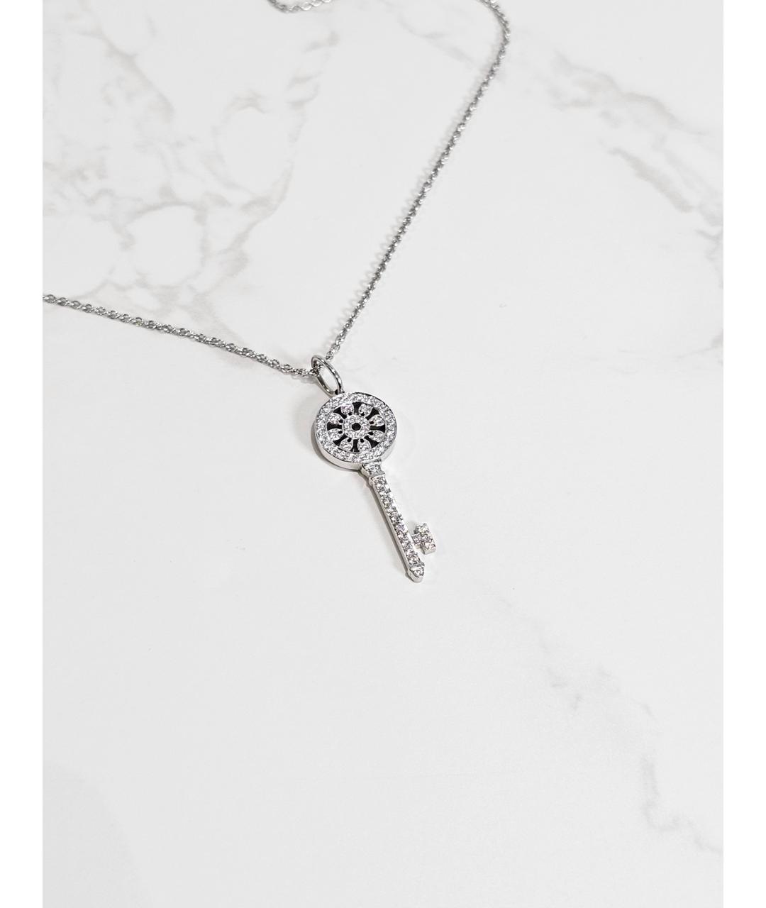 TIFFANY&CO Серебряное платиновое колье, фото 2