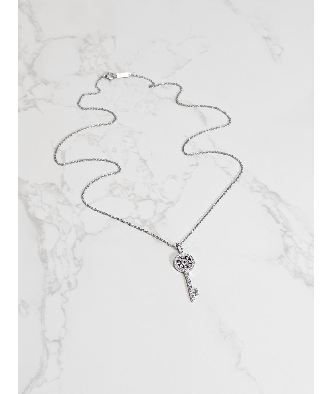 TIFFANY&CO Серебряное платиновое колье, фото 3