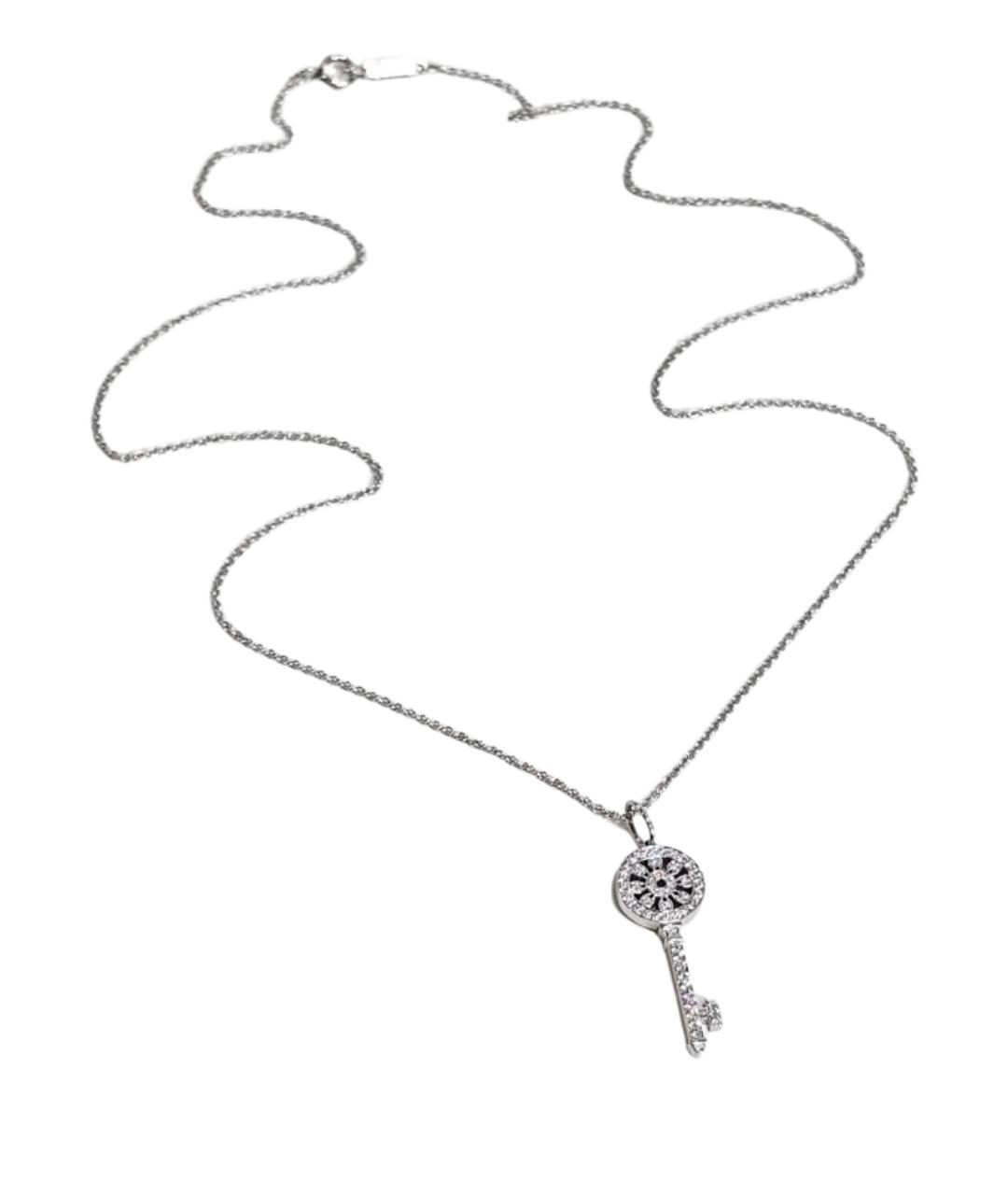 TIFFANY&CO Серебряное платиновое колье, фото 1