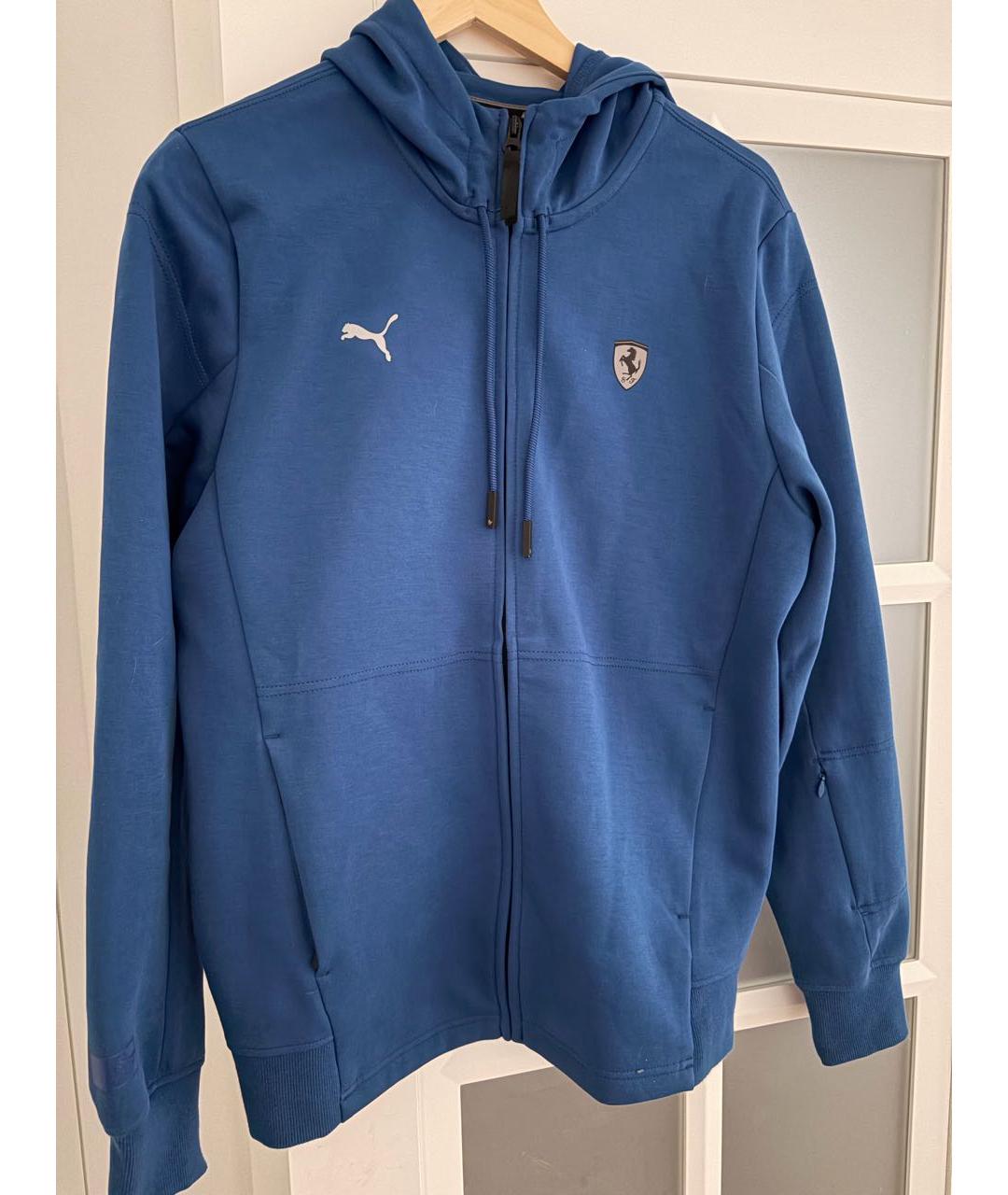 PUMA Синяя хлопковая спортивная куртка, фото 3