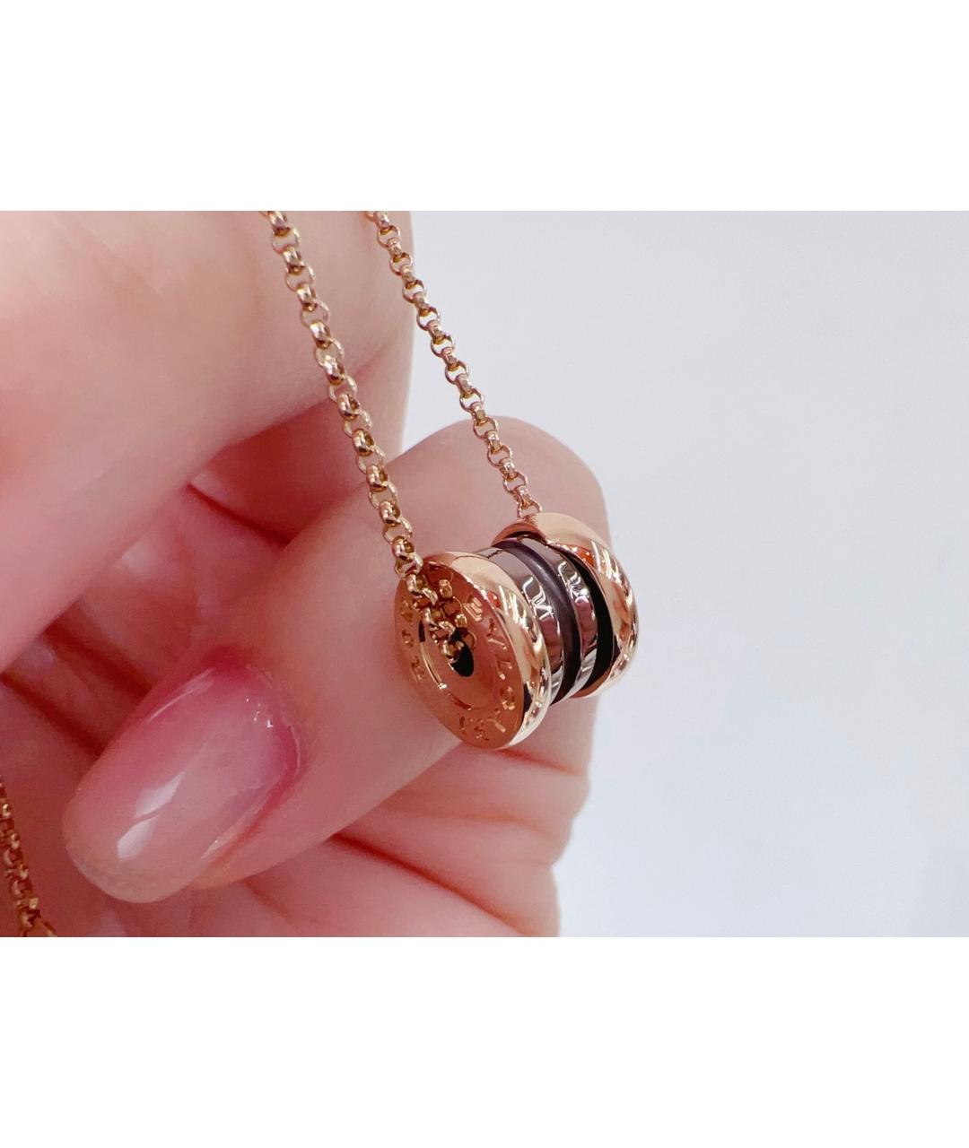 BVLGARI Золотое колье из розового золота, фото 4