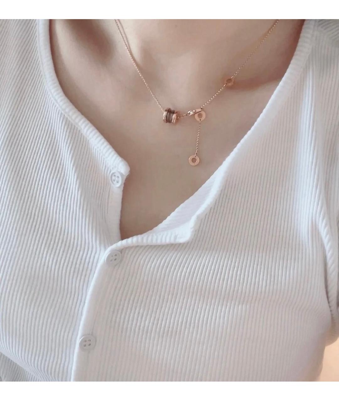 BVLGARI Золотое колье из розового золота, фото 8
