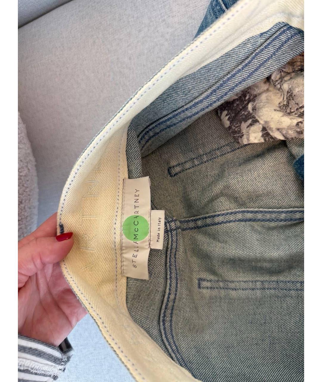 STELLA MCCARTNEY Синие джинсы слим, фото 4