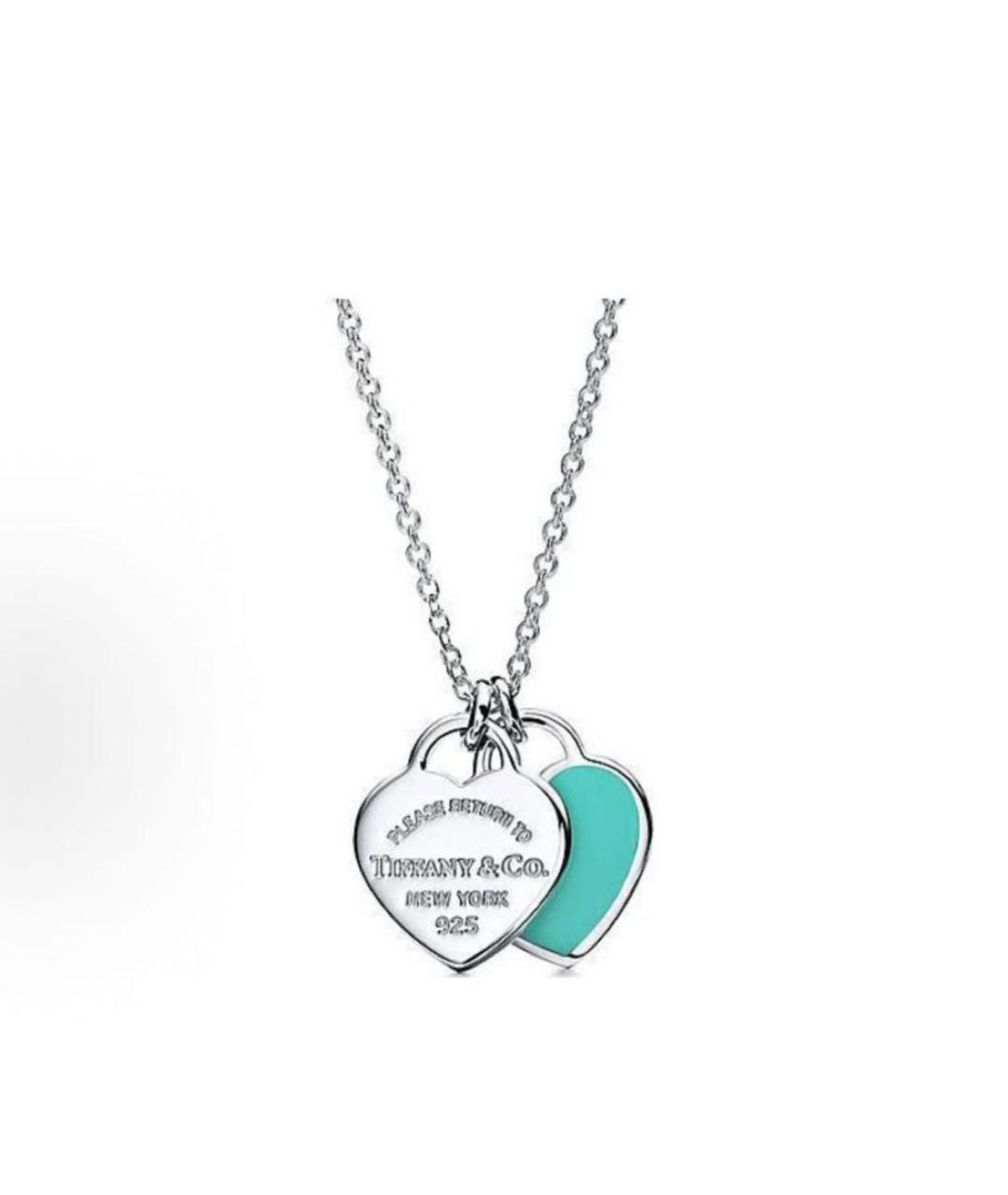 TIFFANY&CO Бирюзовое серебряное колье, фото 8