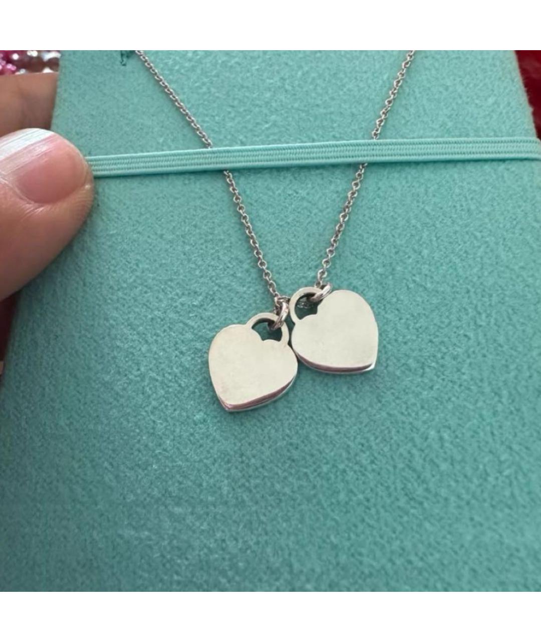 TIFFANY&CO Бирюзовое серебряное колье, фото 6