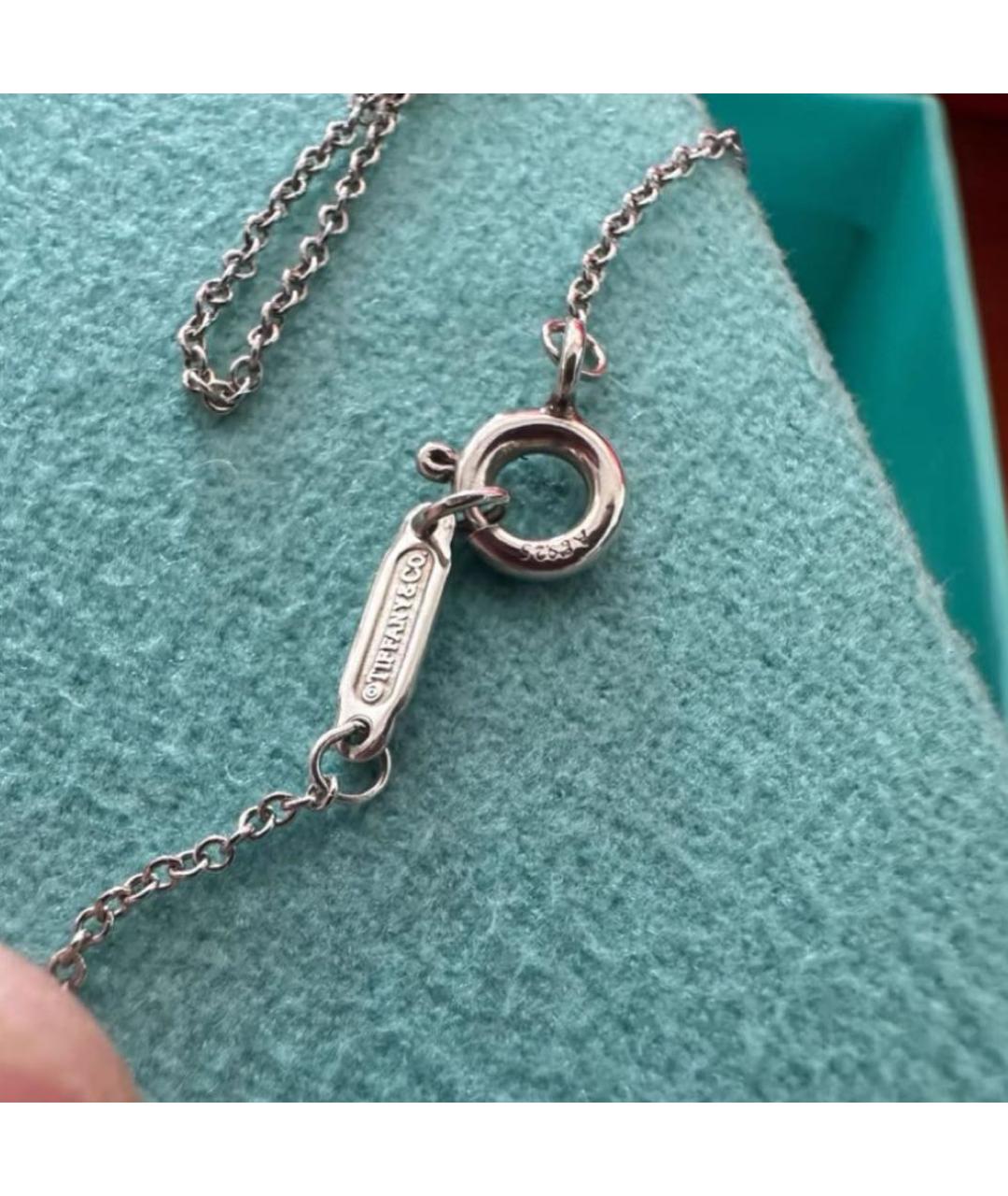 TIFFANY&CO Бирюзовое серебряное колье, фото 7