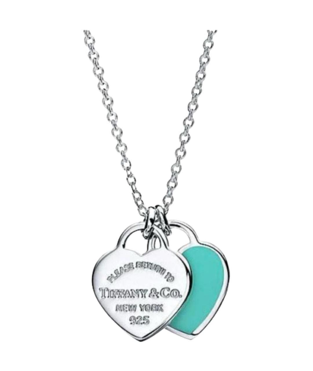 TIFFANY&CO Бирюзовое серебряное колье, фото 1