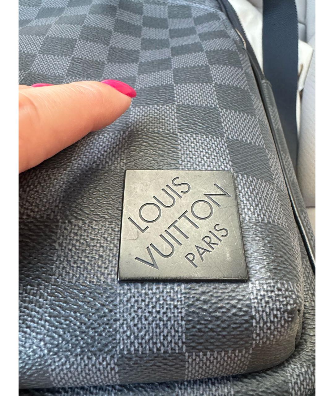 LOUIS VUITTON Серая канва сумка на плечо, фото 4
