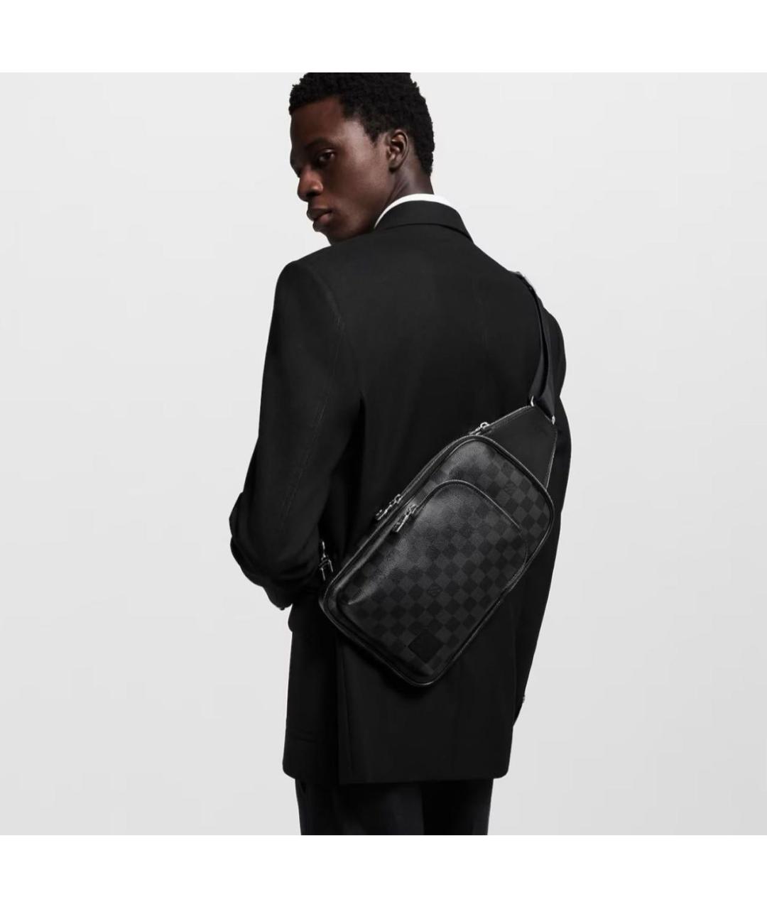 LOUIS VUITTON Серая канва сумка на плечо, фото 2
