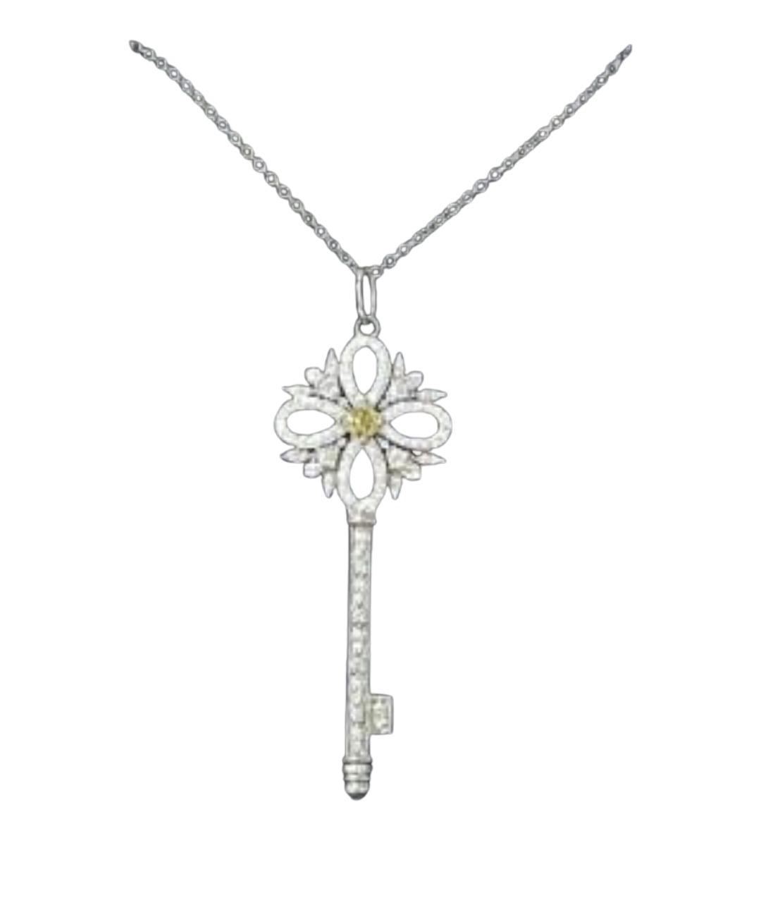 TIFFANY&CO Серебряное колье из белого золота, фото 1