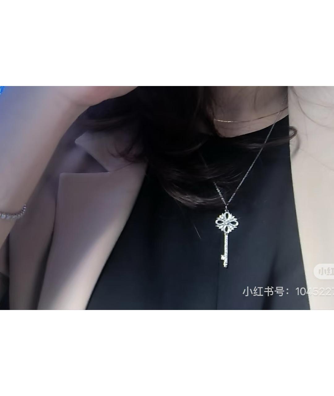 TIFFANY&CO Серебряное колье из белого золота, фото 4