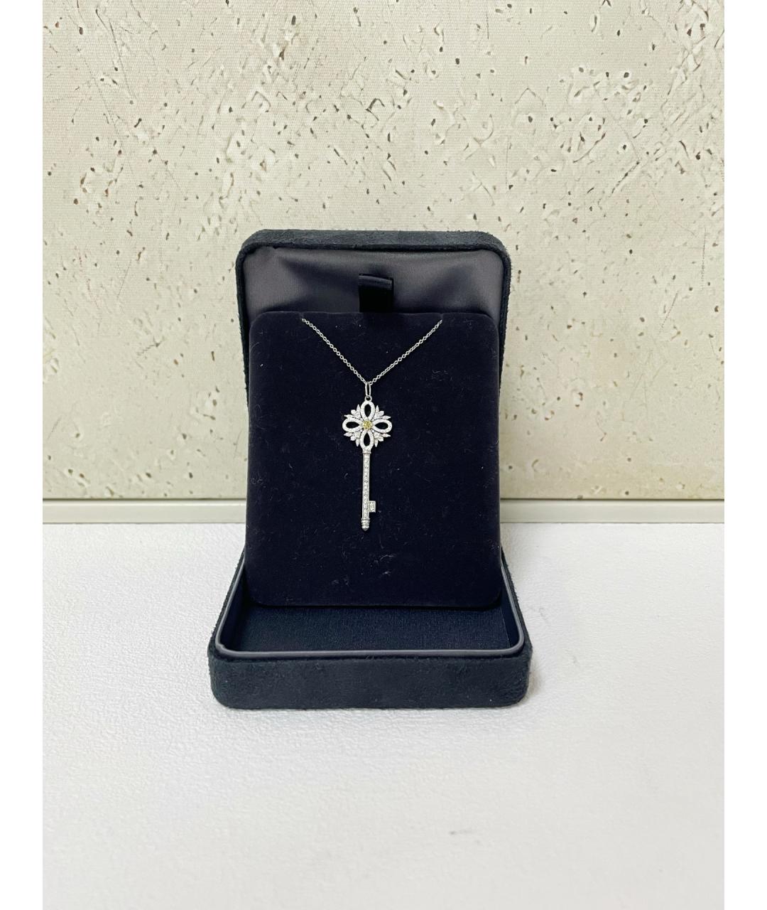TIFFANY&CO Серебряное колье из белого золота, фото 5