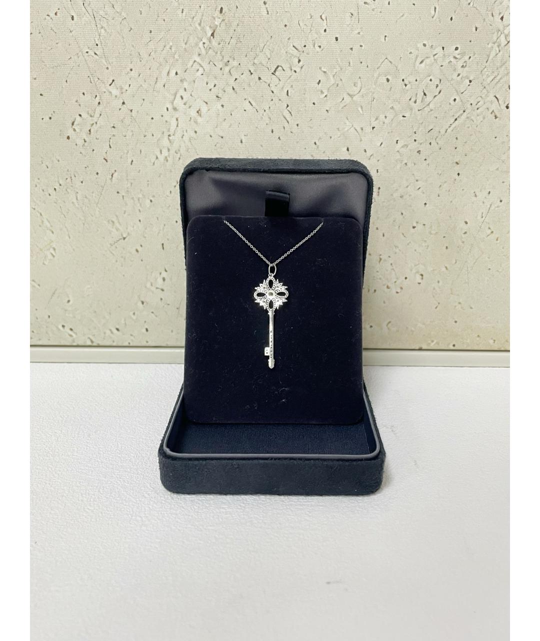 TIFFANY&CO Серебряное колье из белого золота, фото 2
