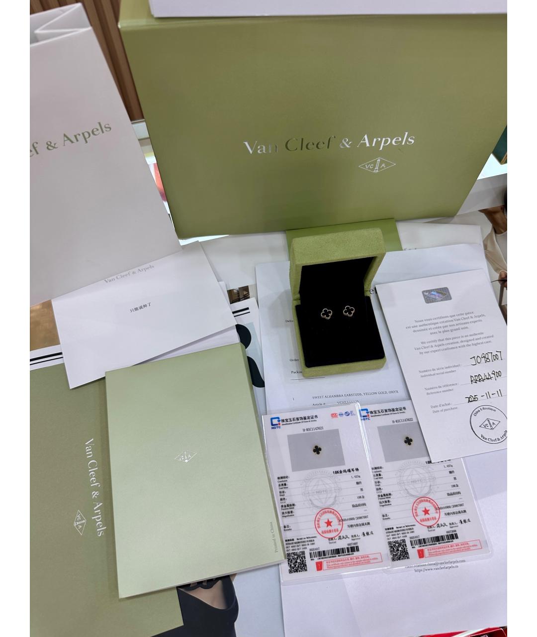 VAN CLEEF & ARPELS Золотые серьги из розового золота, фото 2