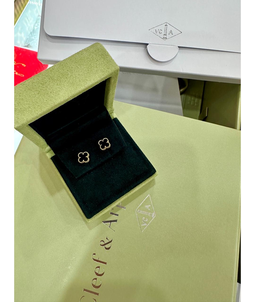 VAN CLEEF & ARPELS Золотые серьги из розового золота, фото 4