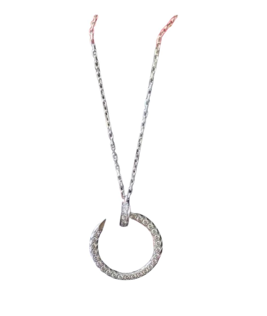 CARTIER Серебряное колье из белого золота, фото 1