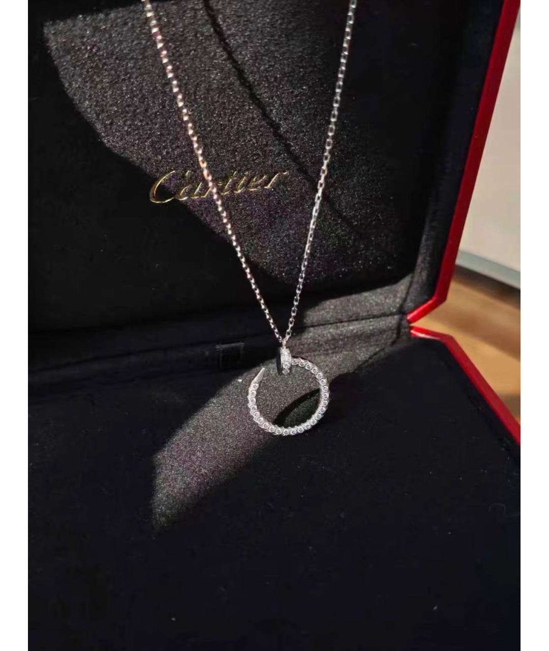CARTIER Серебряное колье из белого золота, фото 2