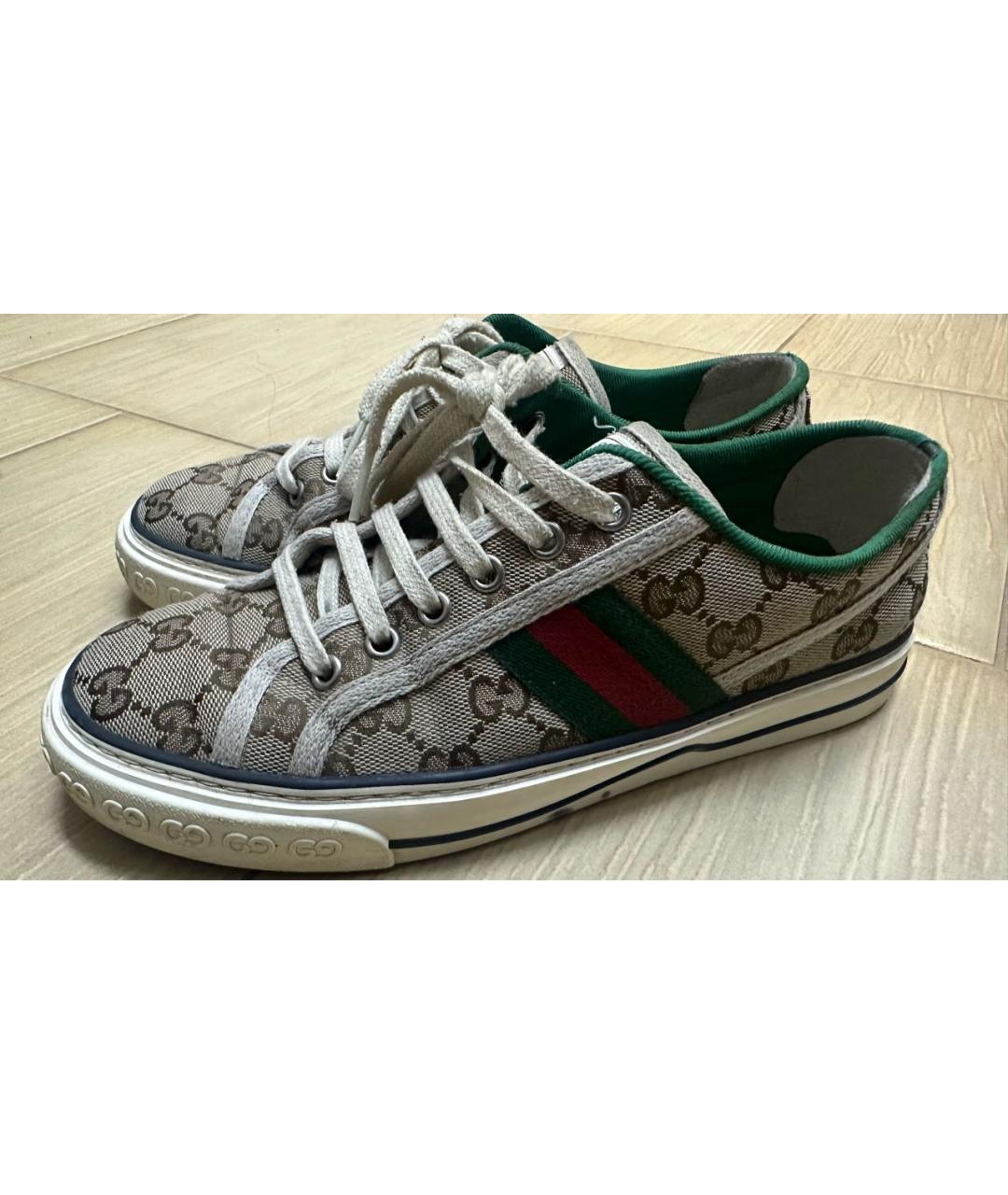 GUCCI Мульти текстильные кеды, фото 3
