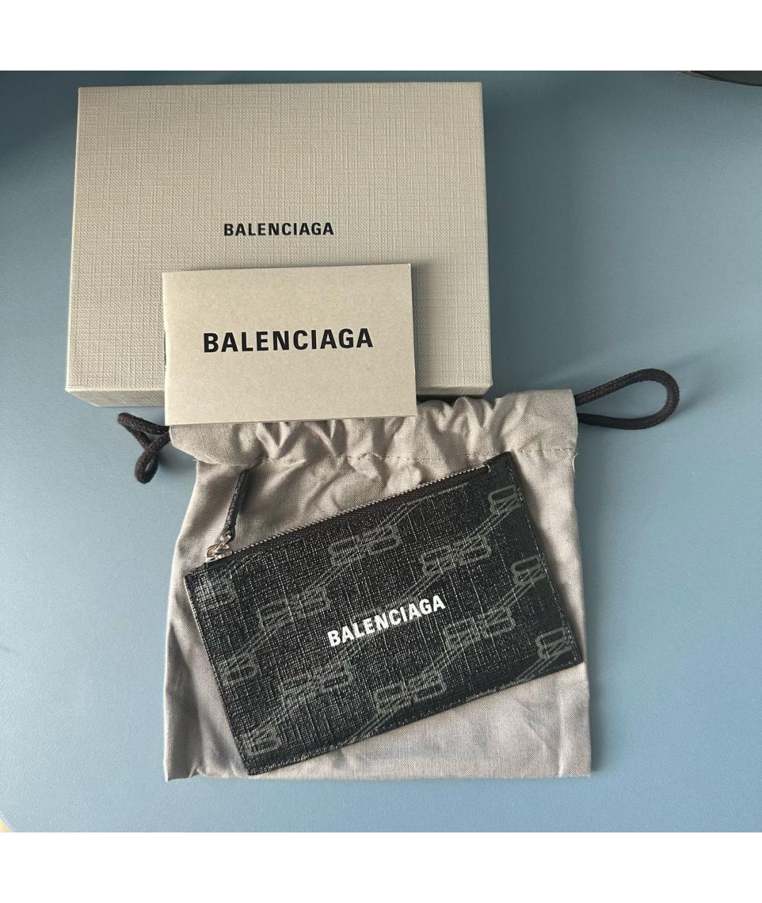 BALENCIAGA Антрацитовый кардхолдер, фото 3