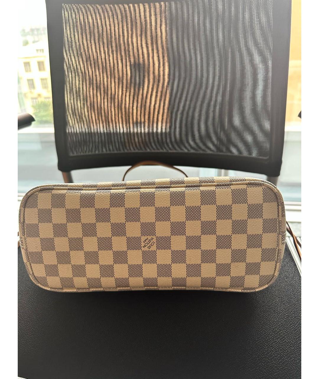 LOUIS VUITTON Белая канва сумка тоут, фото 7