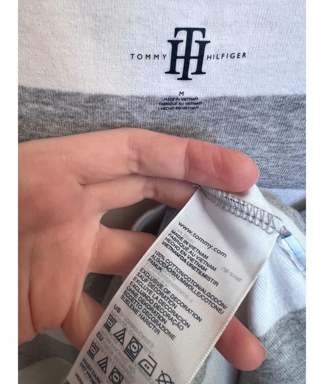 TOMMY HILFIGER Белая хлопковая футболка, фото 3