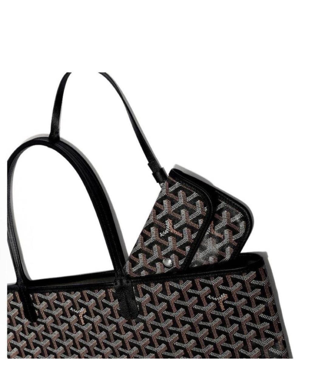 GOYARD Черная сумка тоут, фото 4