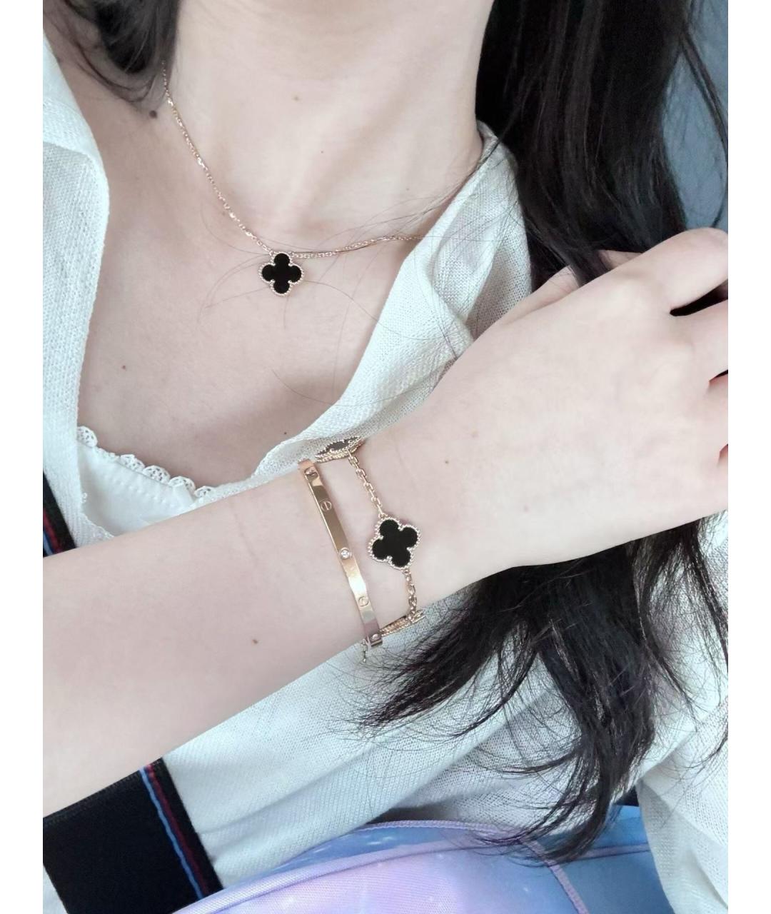 VAN CLEEF & ARPELS Черная подвеска из желтого золота, фото 5