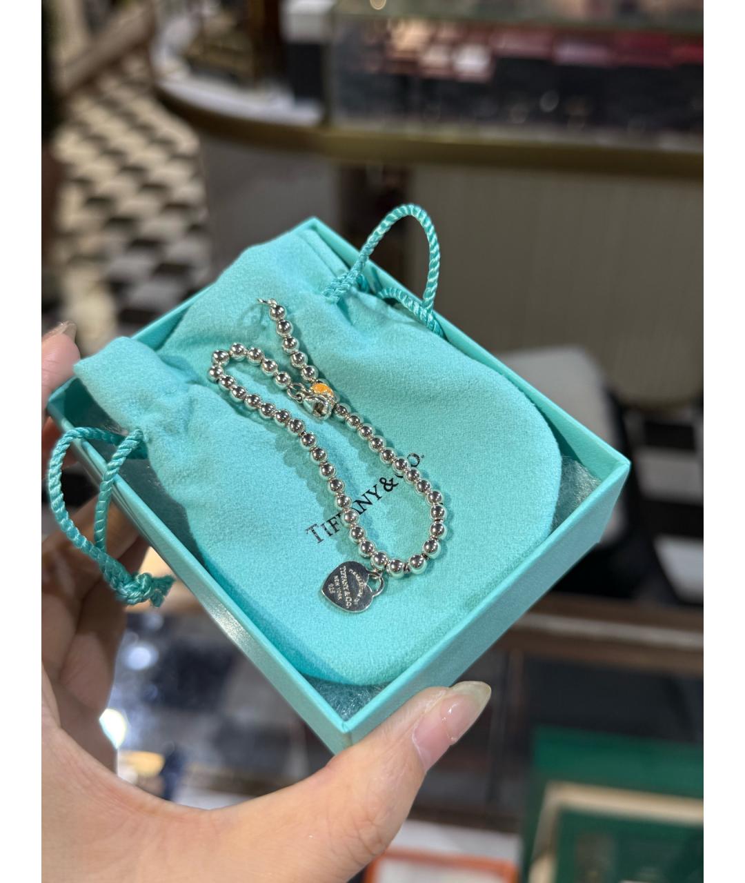 TIFFANY&CO Серебряный серебряный браслет, фото 4