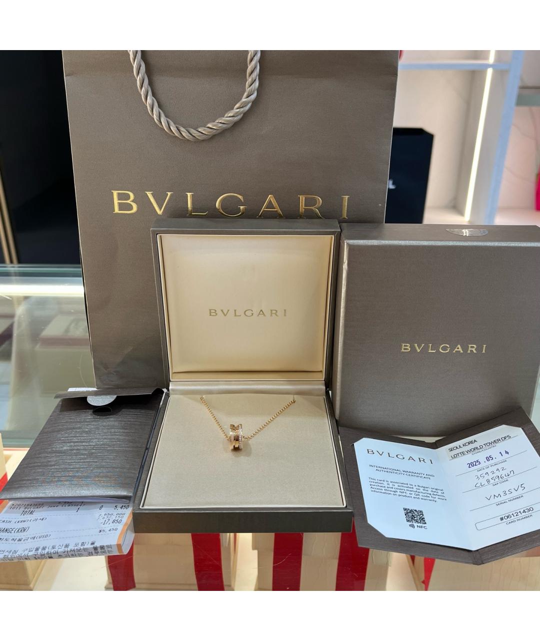 BVLGARI Золотое колье из розового золота, фото 2