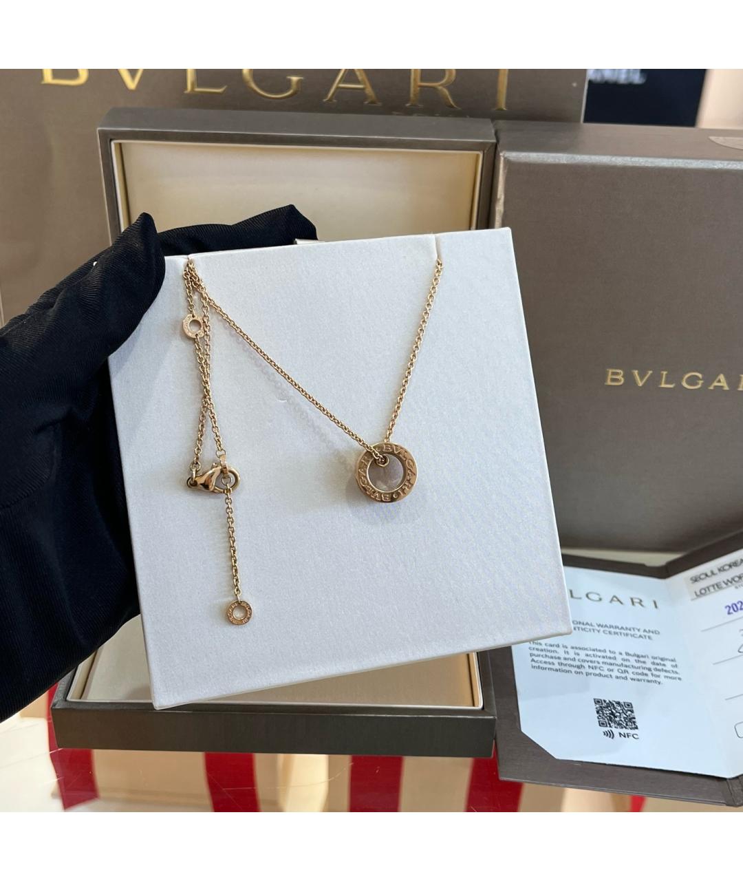 BVLGARI Золотое колье из розового золота, фото 5