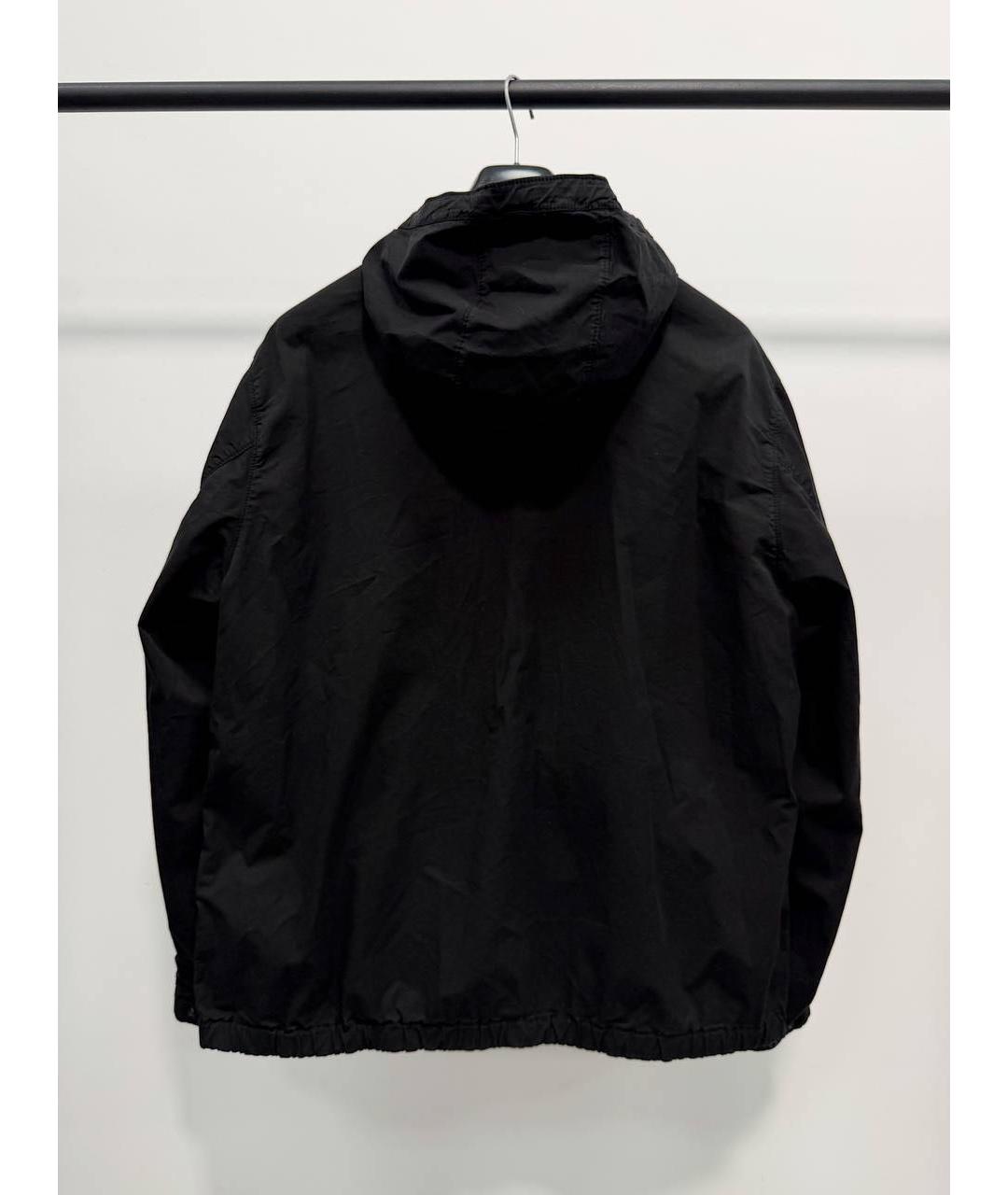 STONE ISLAND Черная хлопко-эластановая куртка, фото 4