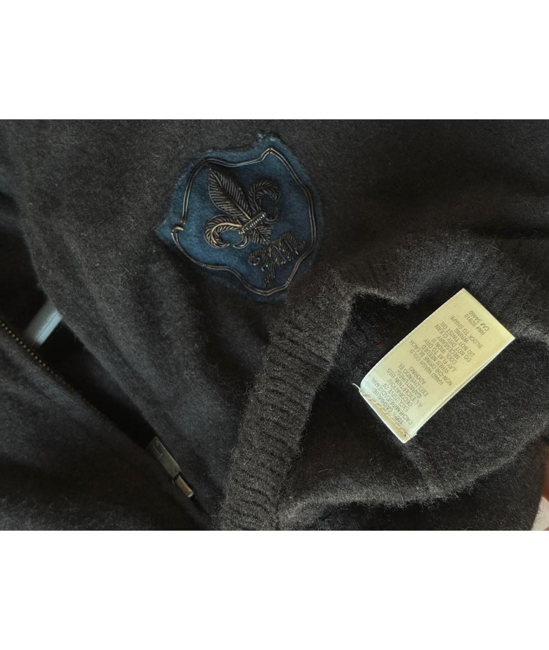 JUICY COUTURE Черный кашемировый джемпер / свитер, фото 6