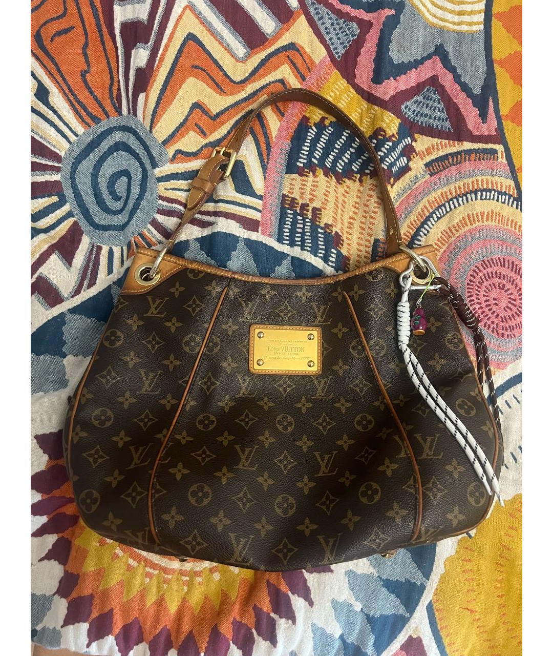 LOUIS VUITTON Коричневая канва сумка тоут, фото 9